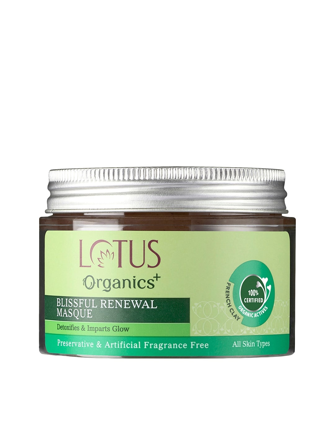 

Lotus Organics Sustainable Women Blissful Renewal Masque, Green