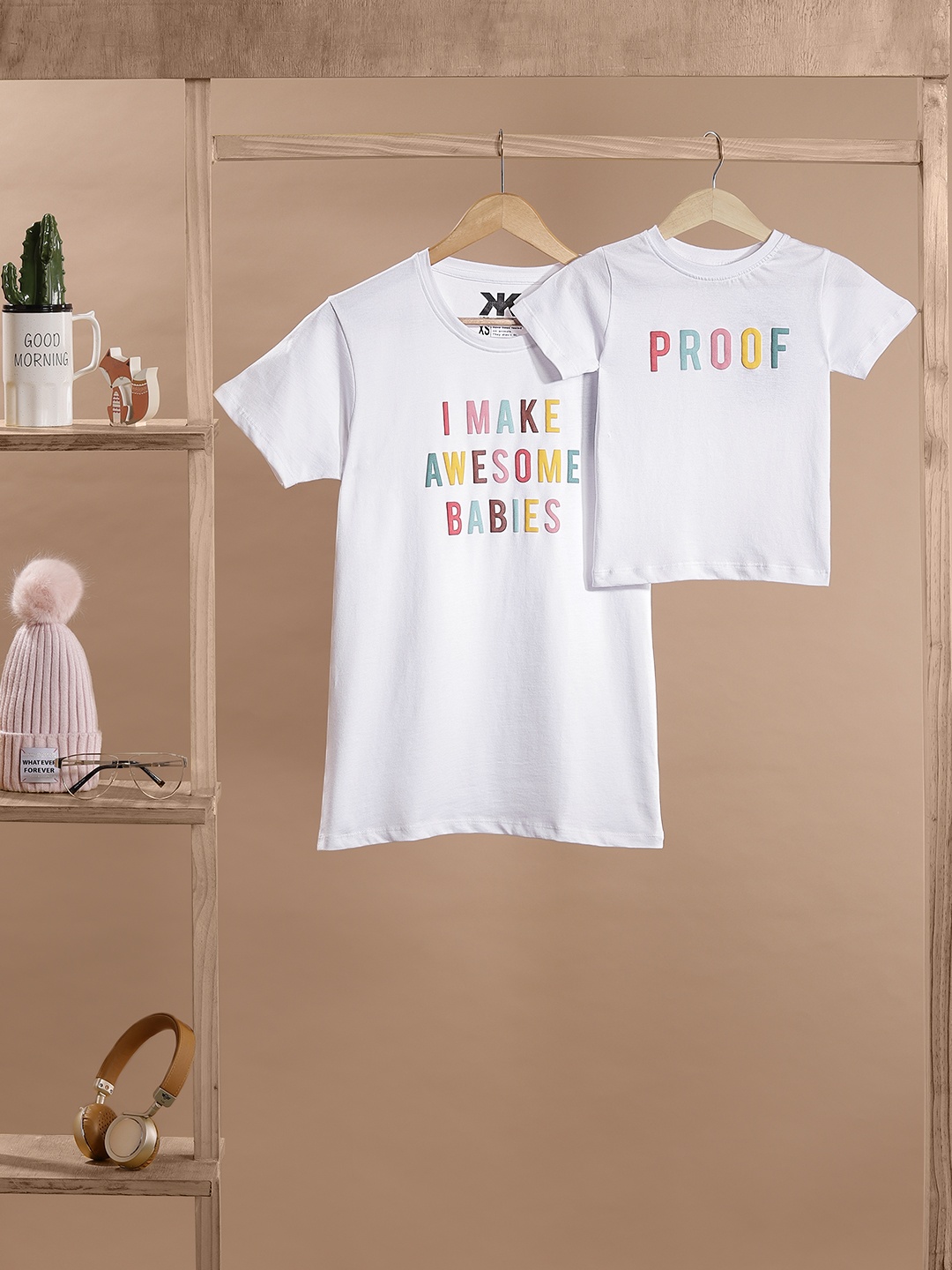 

Kook N Keech Unisex White Printed Round Neck T-shirt