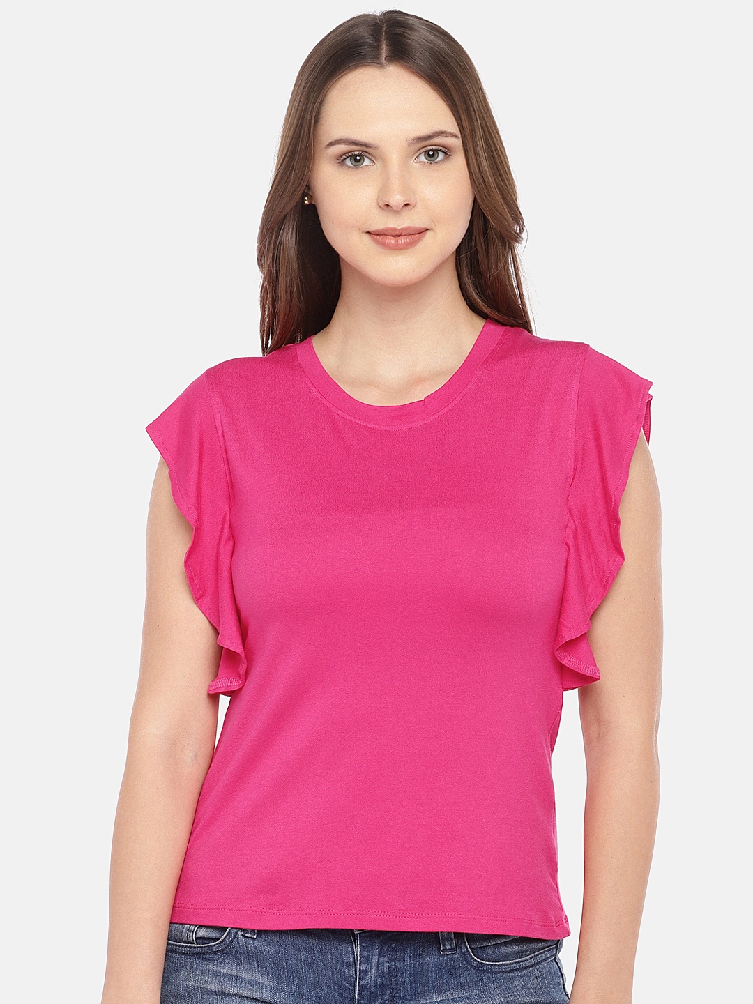 

Globus Women Pink Solid Top