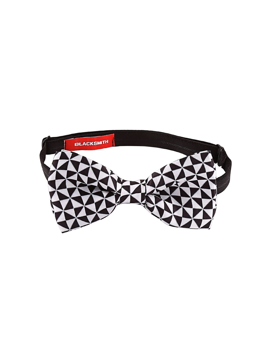 

Blacksmith Black & White Printed Bow Tie