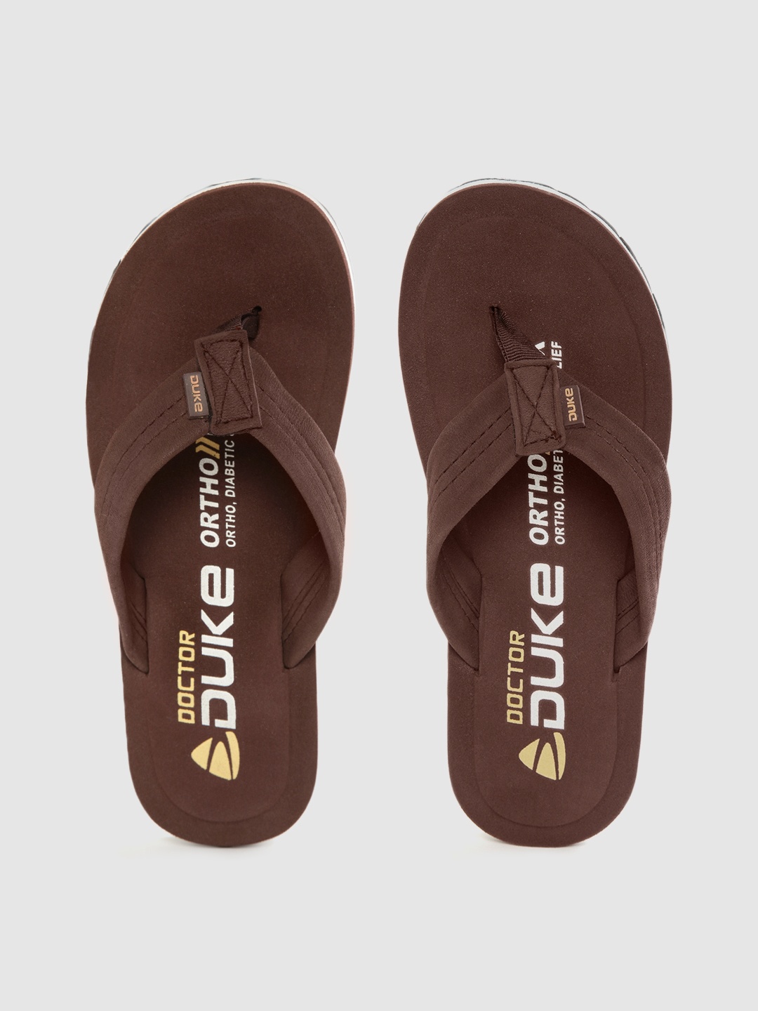 

Duke Men Brown Solid Thong Flip-Flops