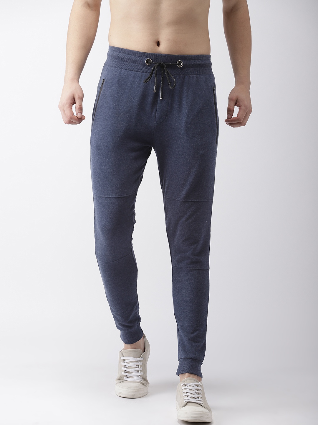 

Flying Machine Men Navy Blue Solid Joggers