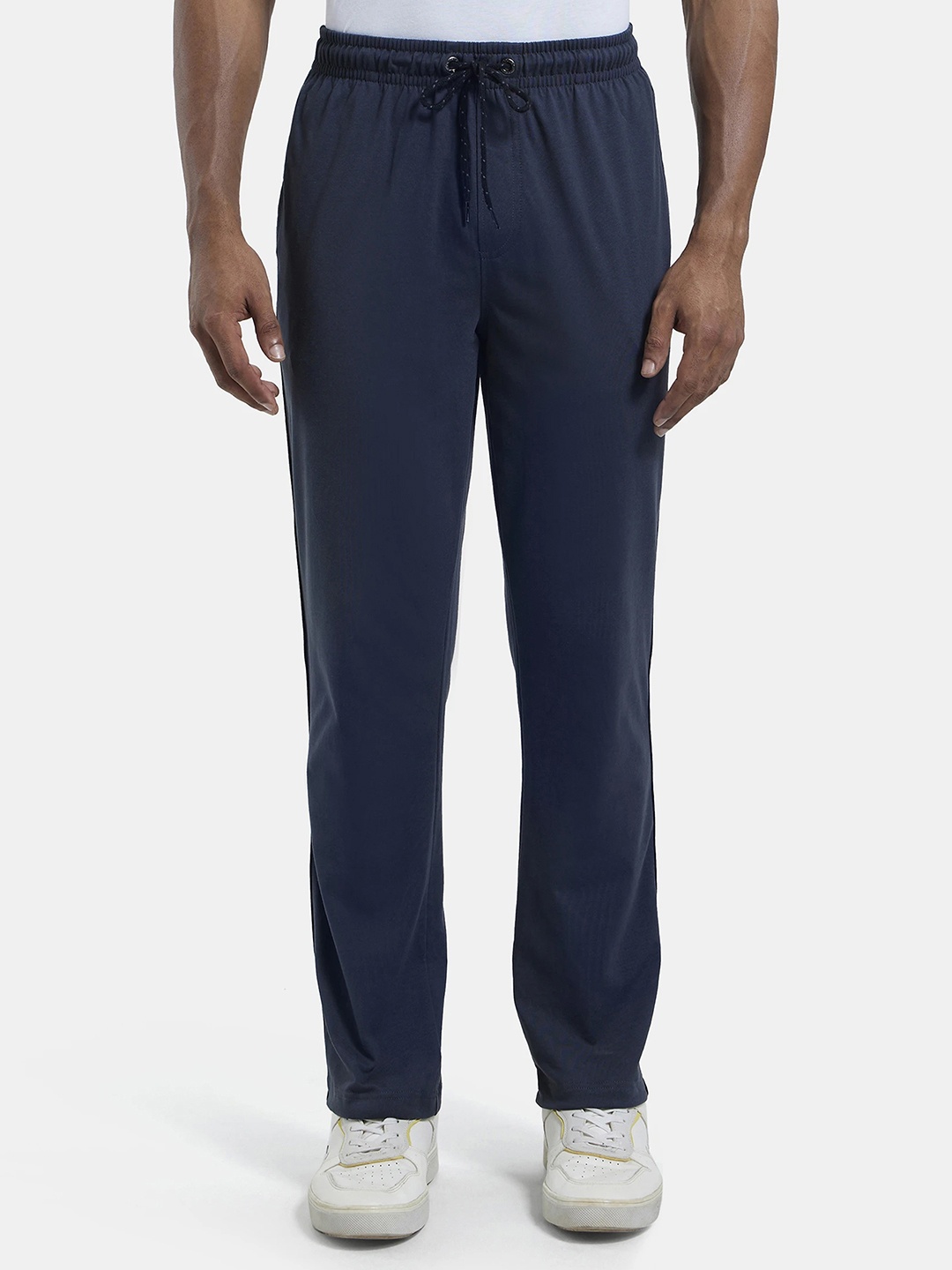 

Jockey Combed Cotton Rich Trackpant with Side Pockets-9500, Charcoal