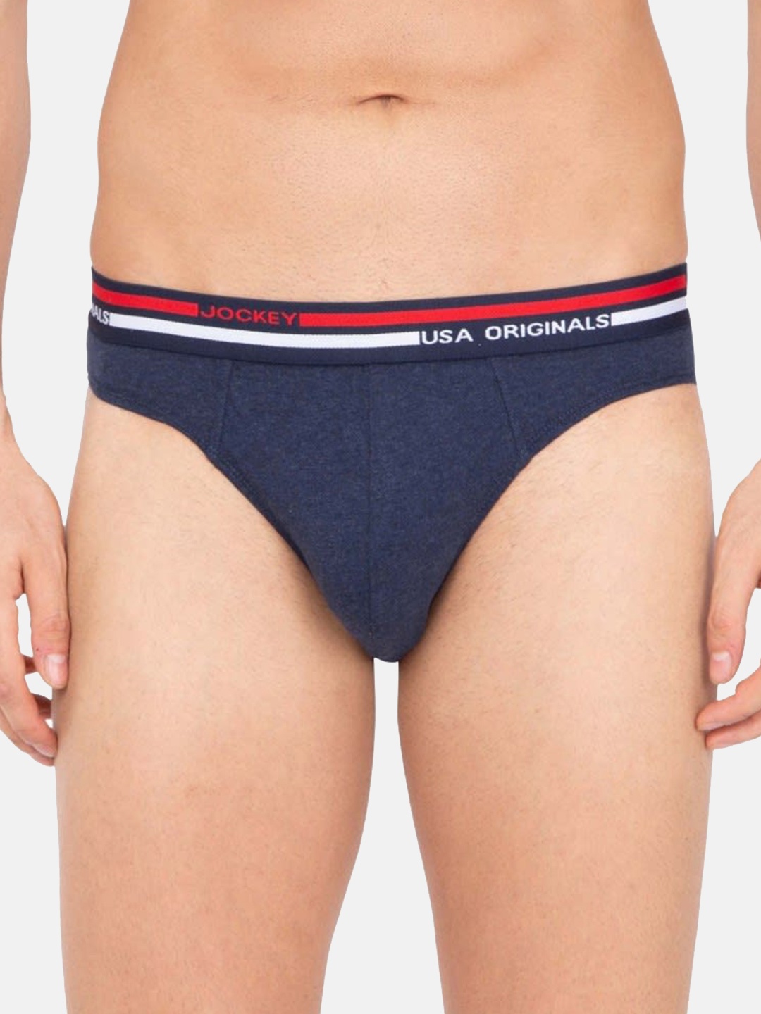 

Jockey Men Navy Blue Combed Cotton Solid Briefs US49-0105