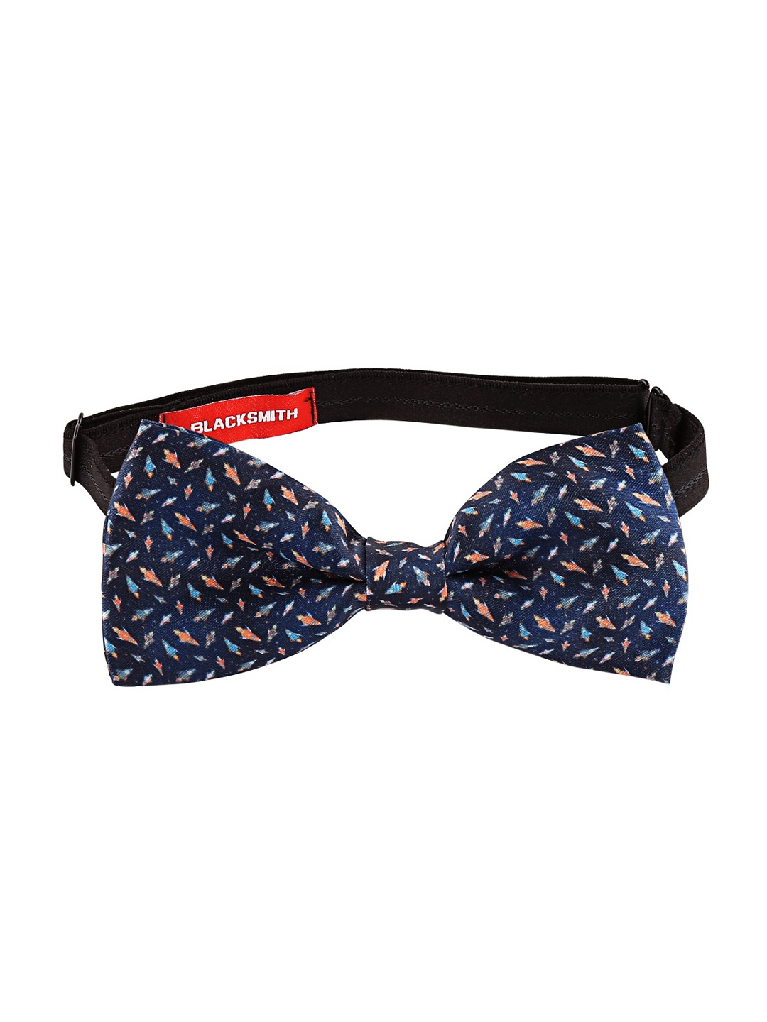 

Blacksmith Blue Printed Bow Tie