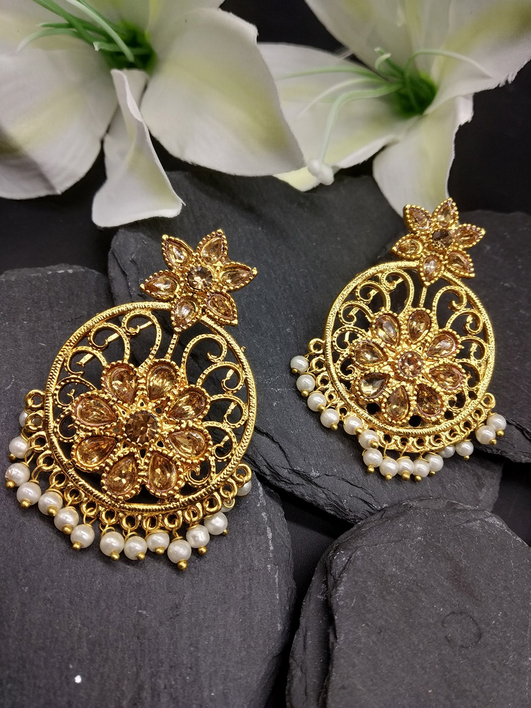 

Fida Gold-Toned Classic Drop Earrings
