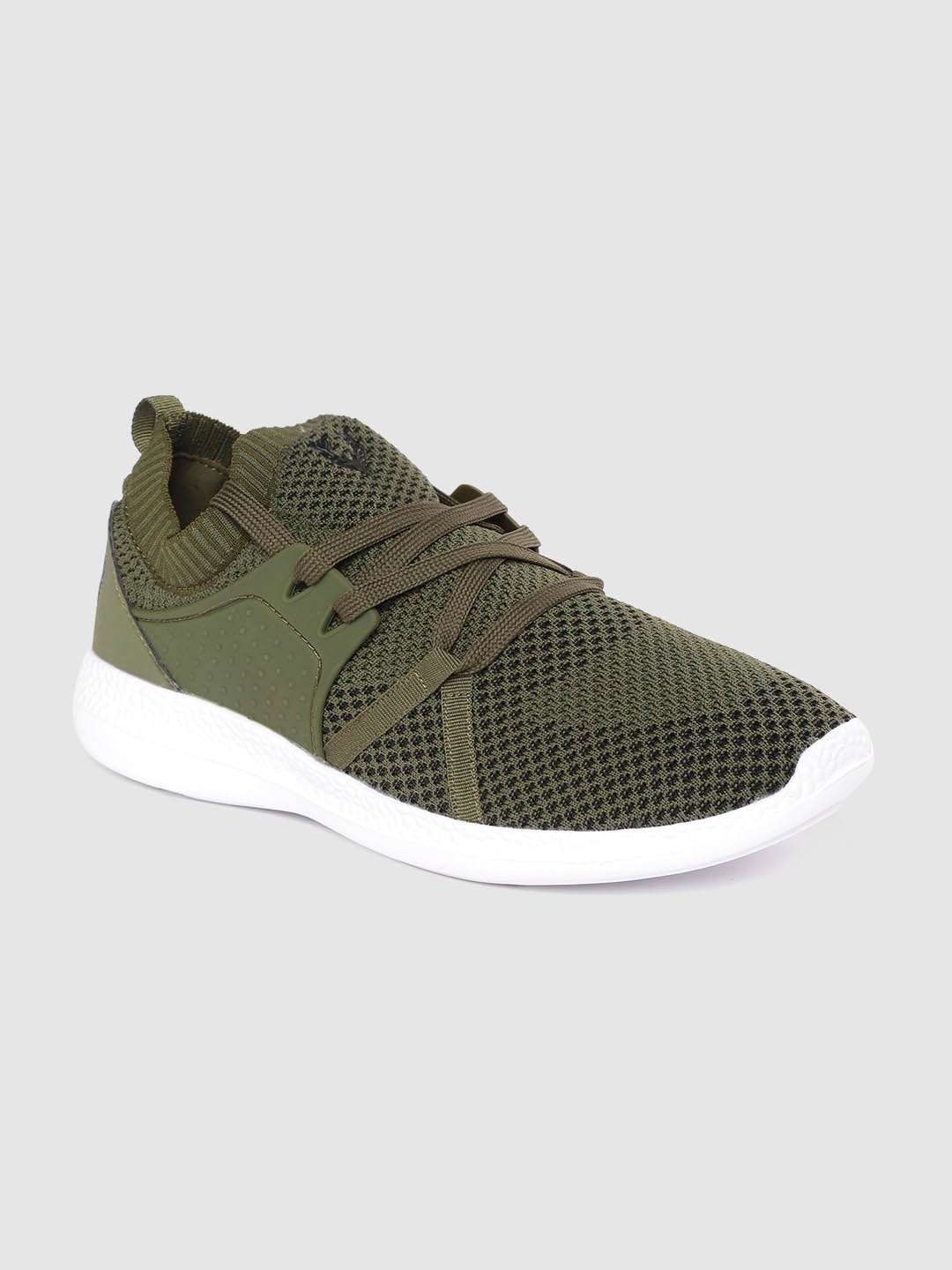 

Allen Solly Men Olive Green Woven Design Sneakers