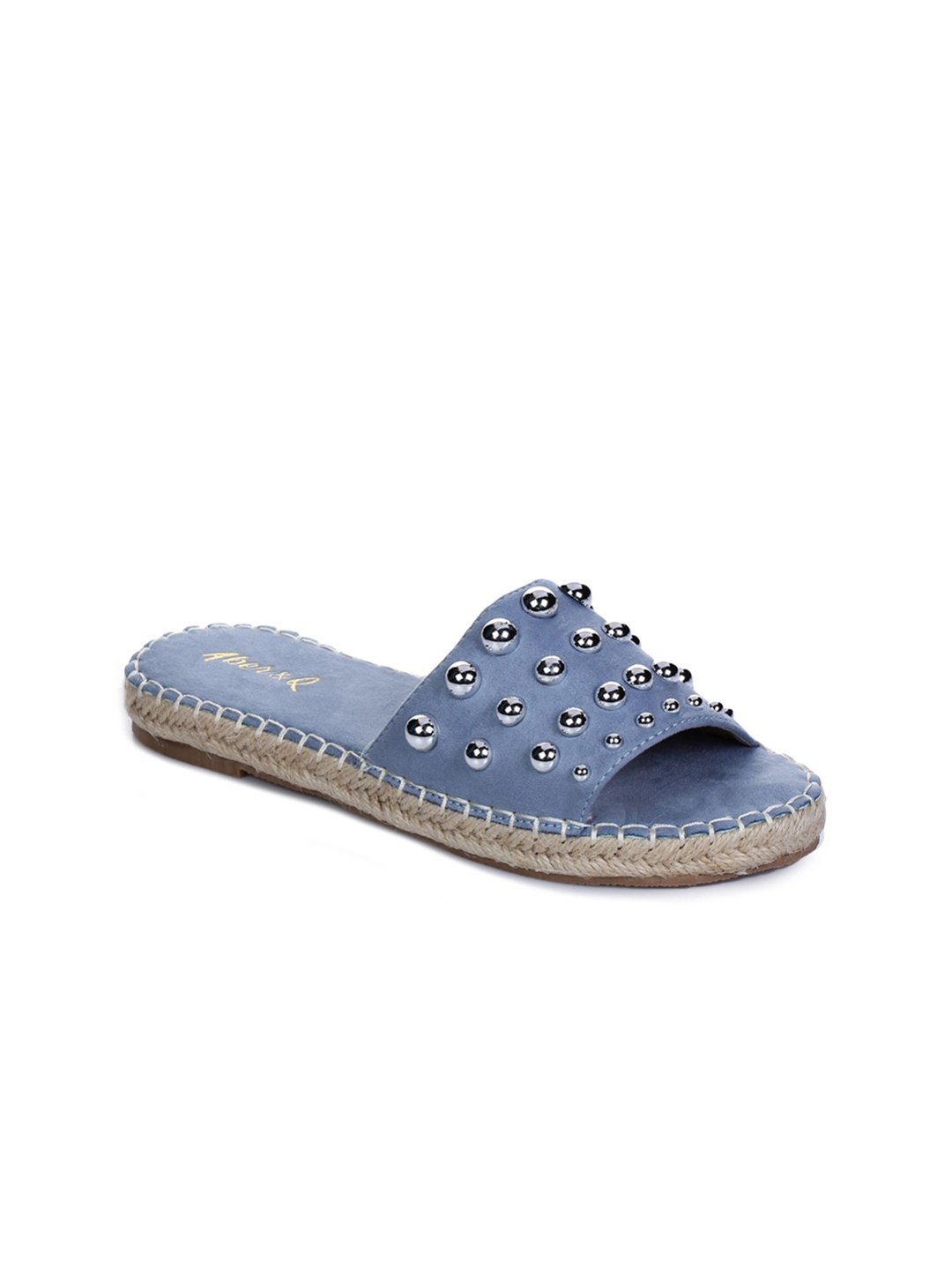 

Aber & Q Women Blue Solid Open Toe Flats