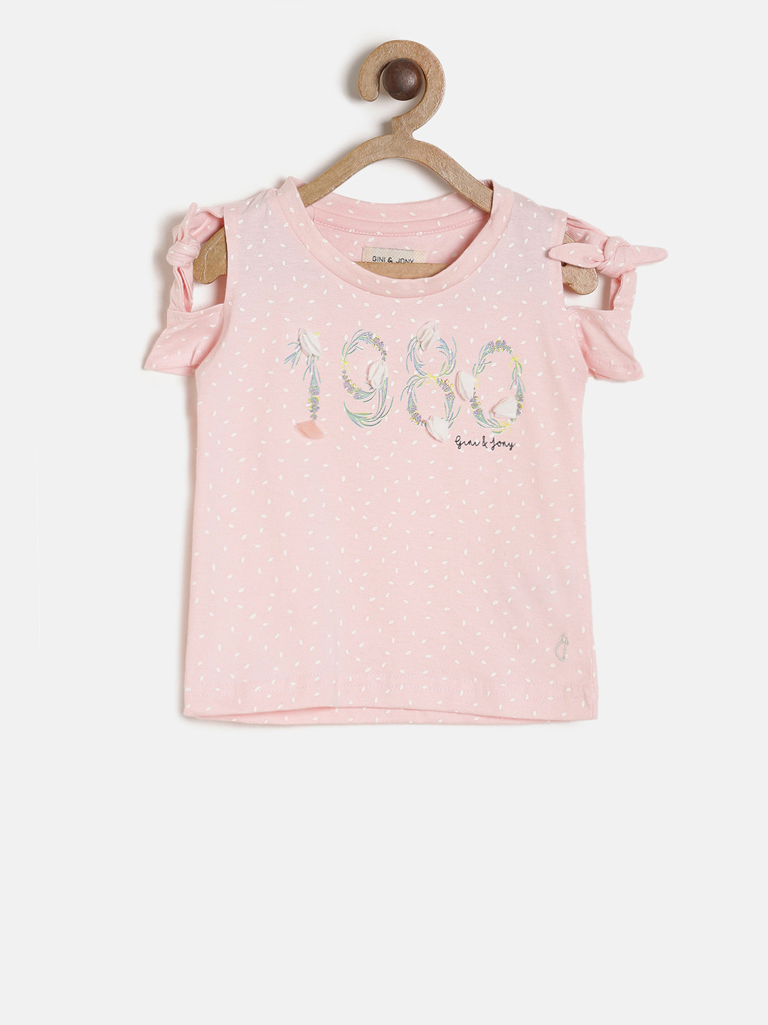 

Gini and Jony Girls Pink Printed Top
