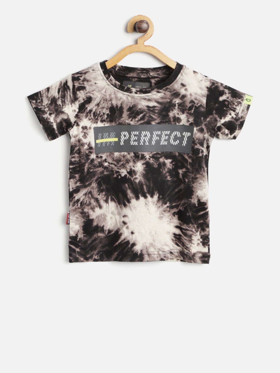 

Gini and Jony Boys Brown & Beige Dyed Round Neck T-shirt