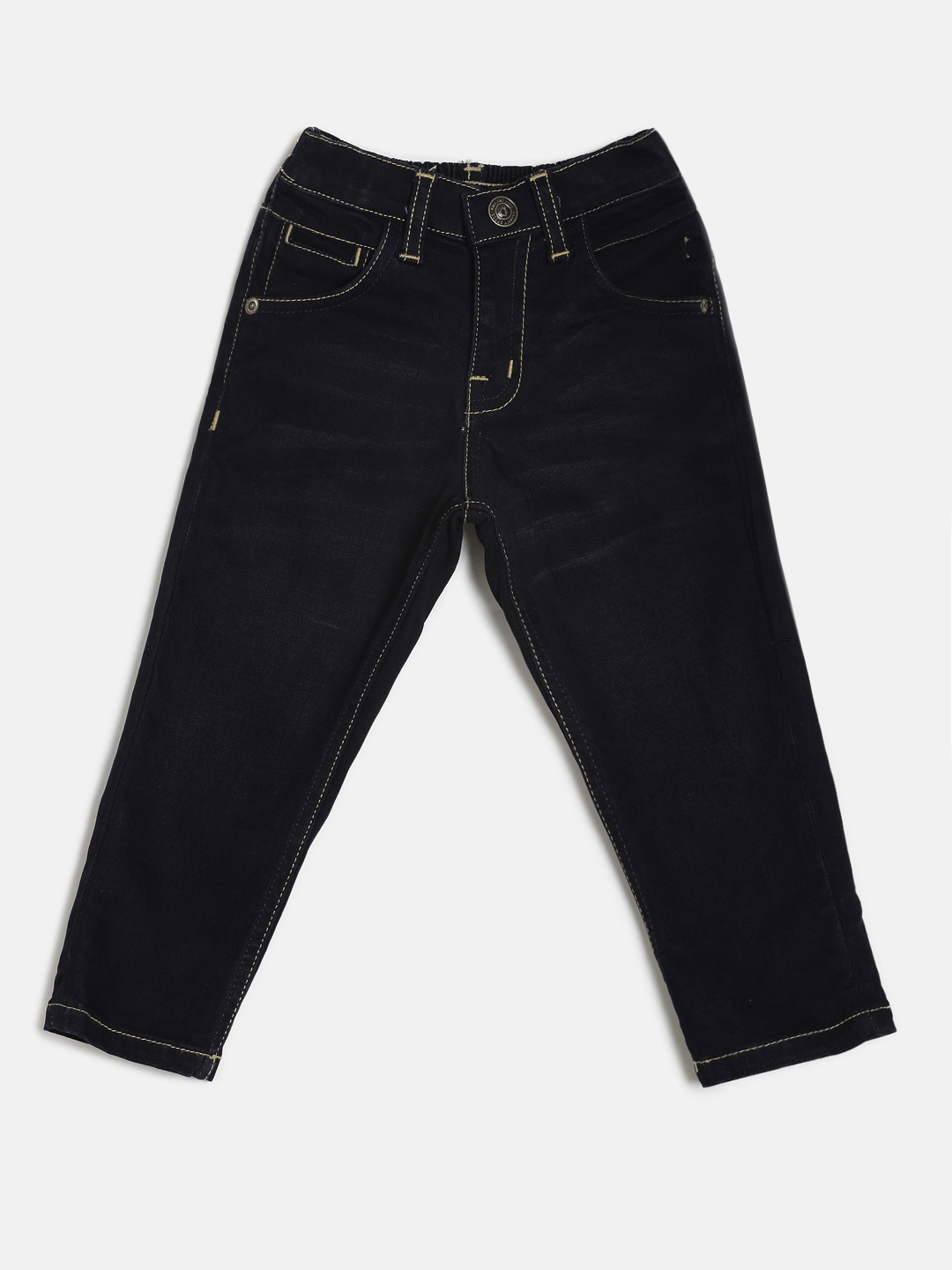 

Gini and Jony Boys Navy Blue Mid-Rise Clean Look Jeans