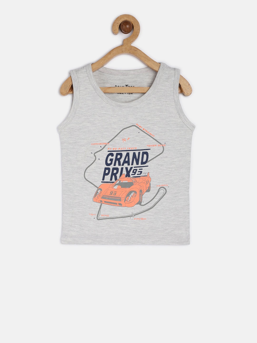 

Palm Tree Boys Grey Printed Round Neck T-shirt