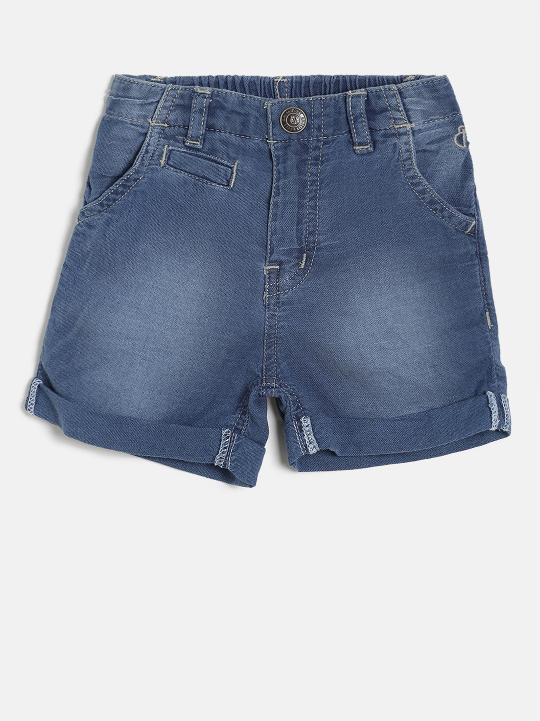 

Gini and Jony Boys Blue Washed Regular Fit Denim Shorts