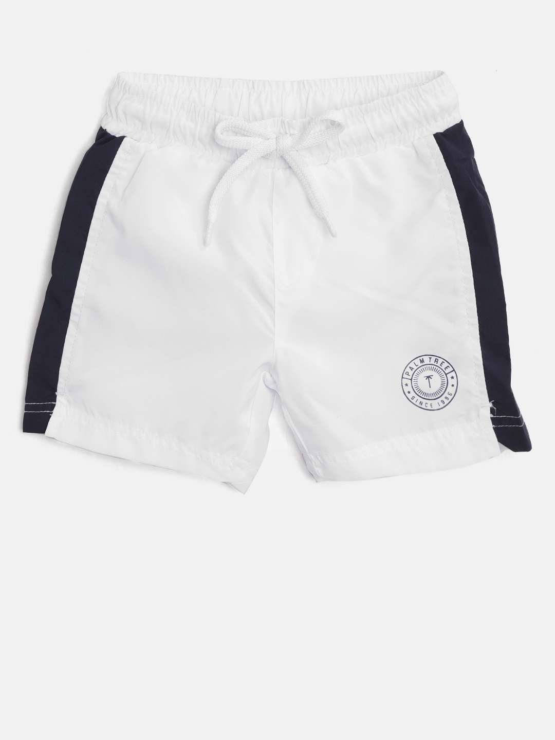 

Palm Tree Boys White Solid Regular Shorts