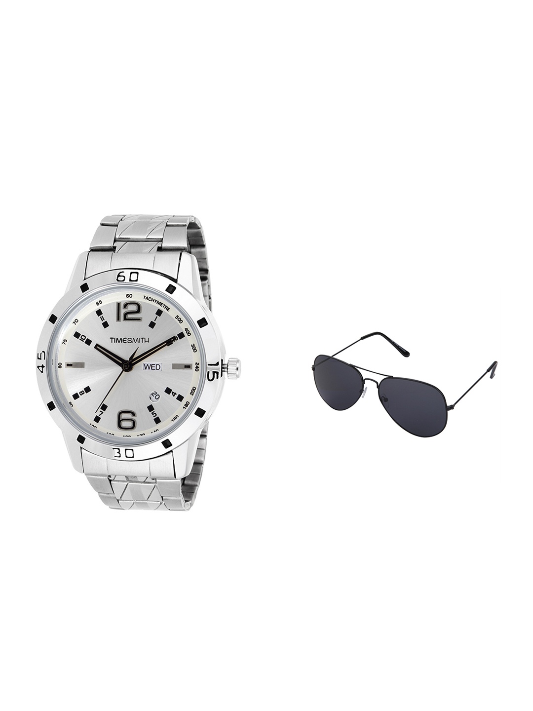 

TIMESMITH Men White Analogue Watch with Sunglasses TSC-022-WMG-002