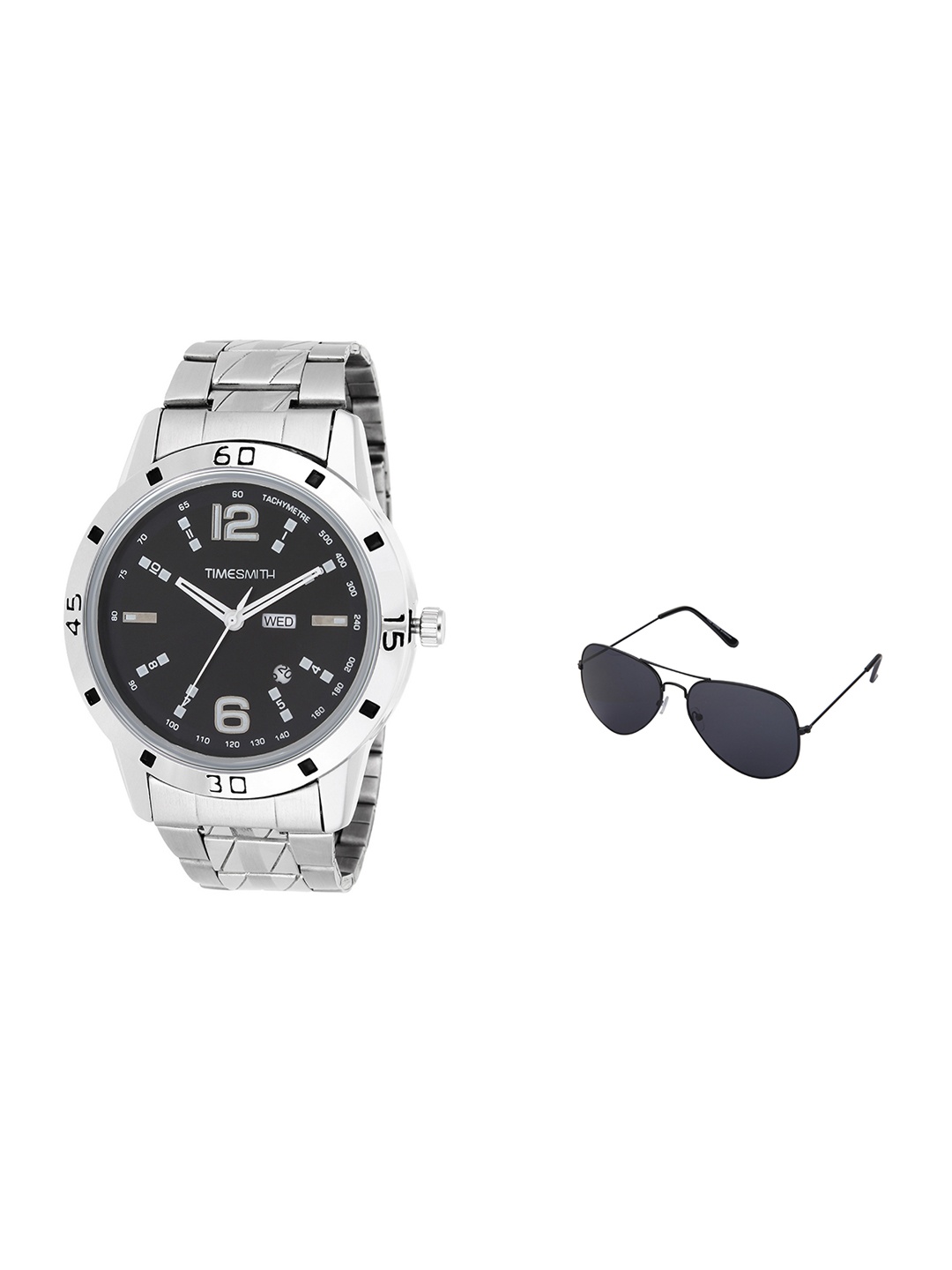 

TIMESMITH Men Black Analogue Watch with Sunglasses TSC-023-WMG-002