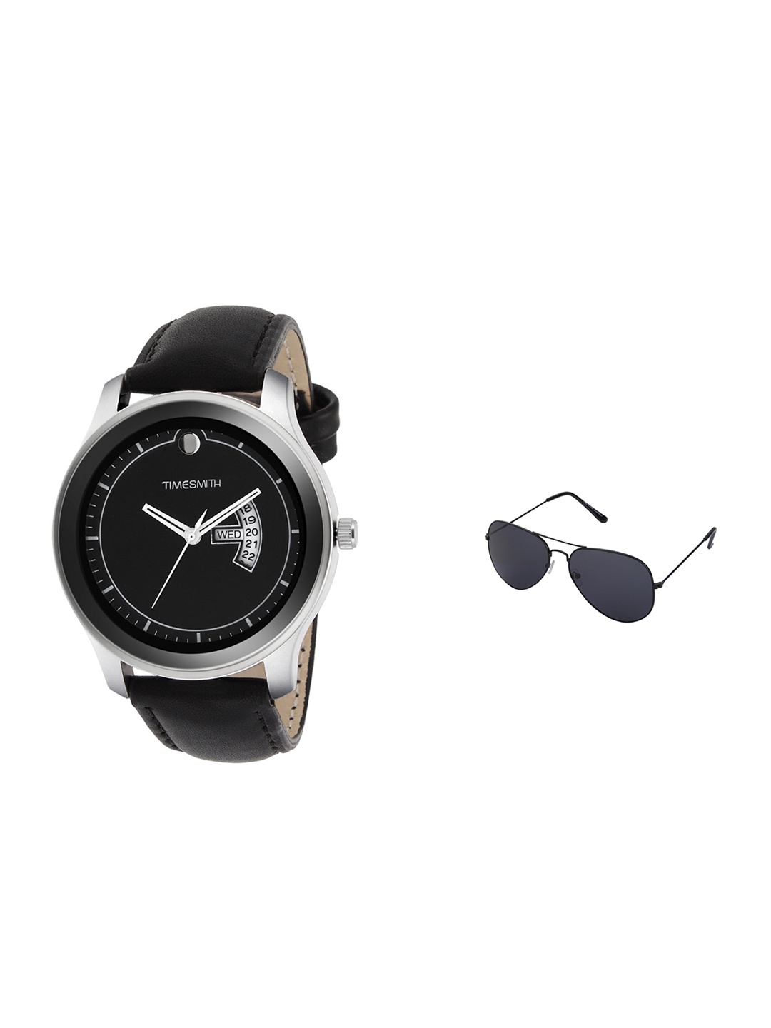 

TIMESMITH Men Black Analogue Watch with Free Sunglasses TSC-011-WMG-002