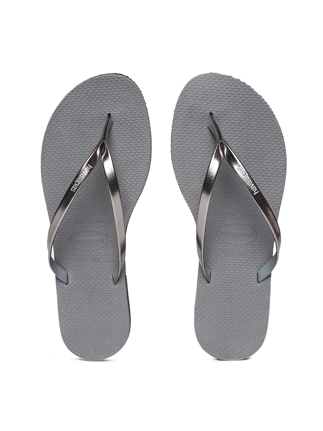

Havaianas Women You Met Steel Grey Solid Thong Flip-Flops