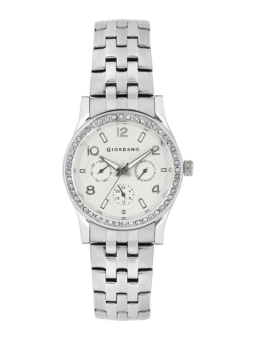 

GIORDANO Women Silver-Toned Dial Watch 60068-11