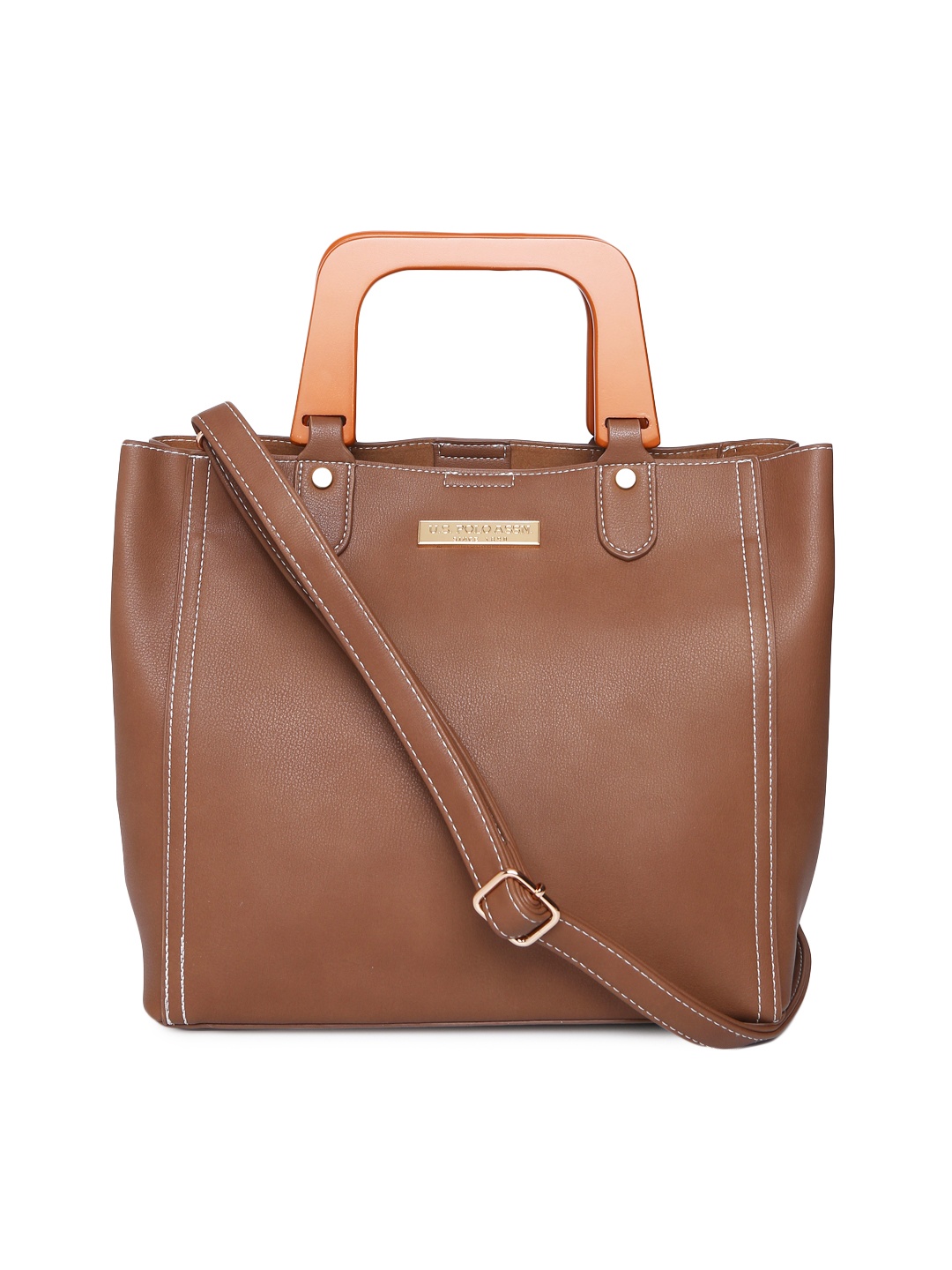 

U.S. Polo Assn. Women Brown Handheld Bag