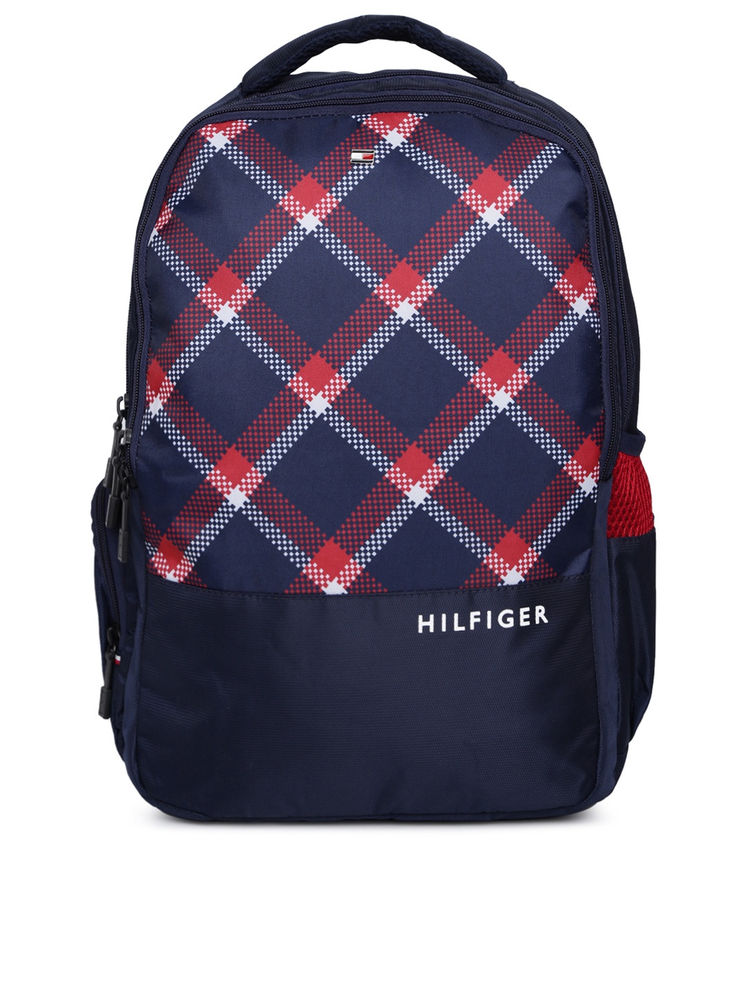

Tommy Hilfiger Unisex Navy Blue & White Backpack