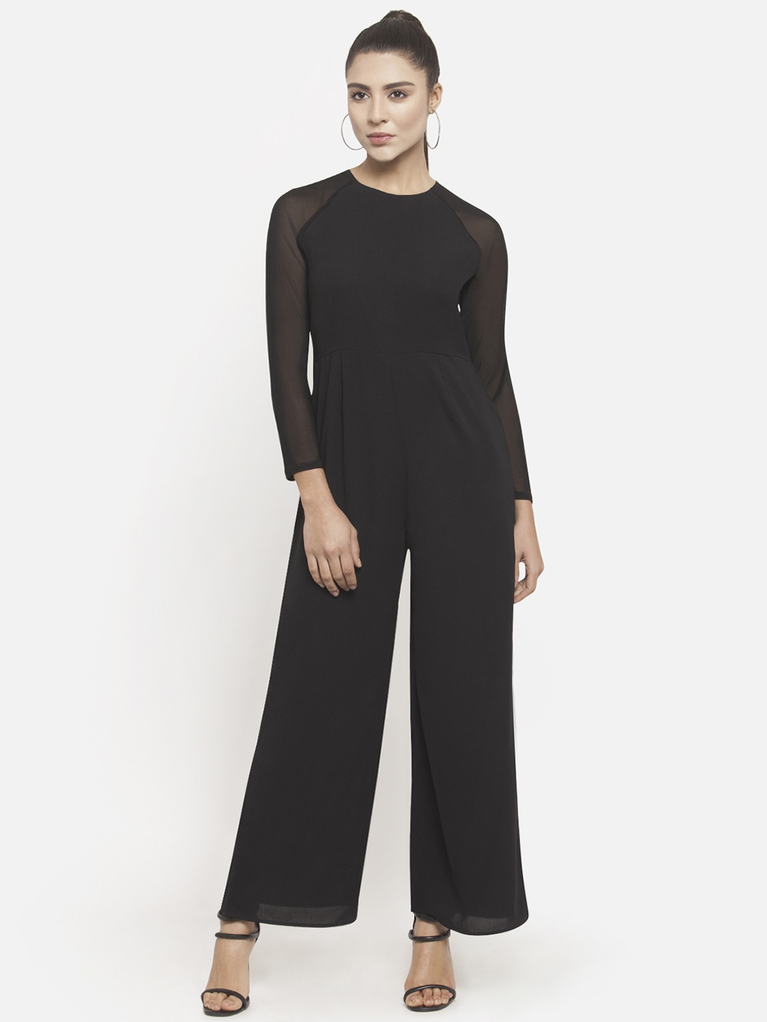 

Martini Black Solid Basic Jumpsuit