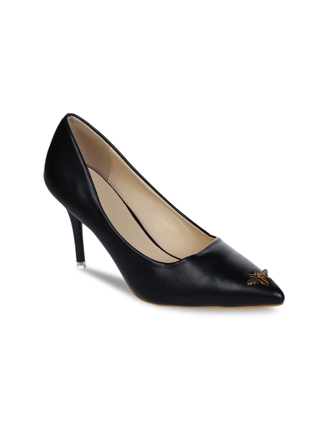 

Aber & Q Women Black Solid Pumps