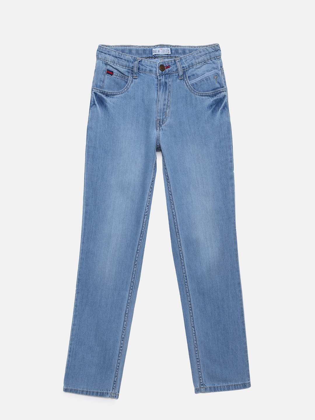 

Palm Tree Boys Blue Slim Fit Mid-Rise Clean Look Jeans