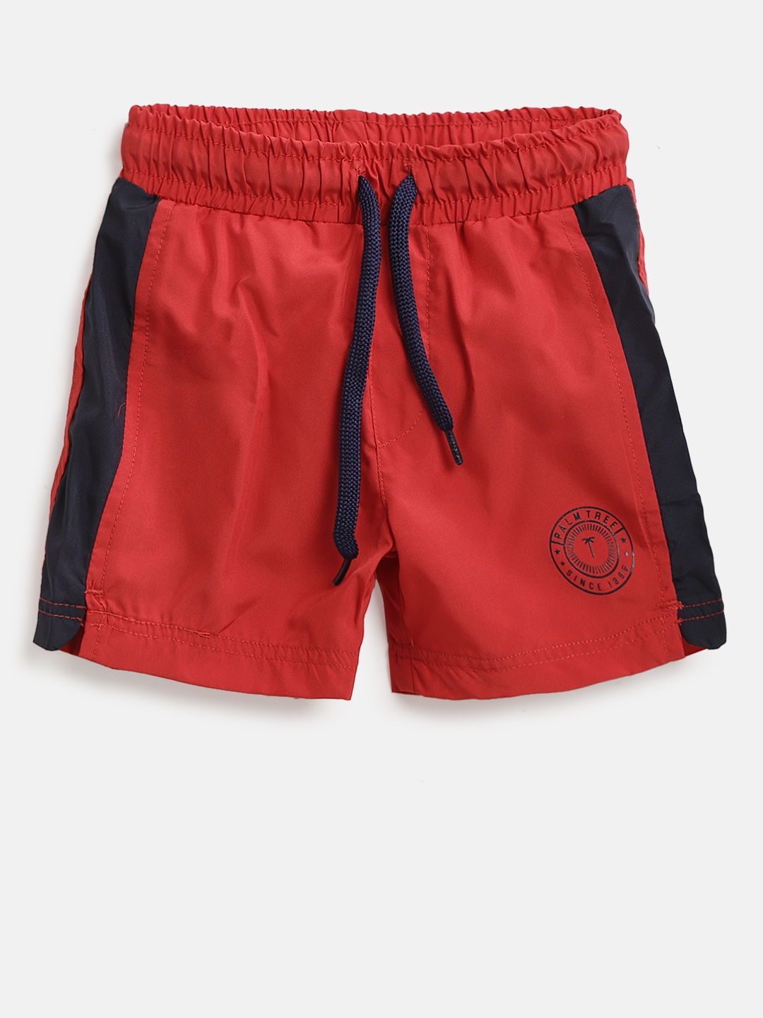 

Palm Tree Boys Red Solid Regular Fit Shorts