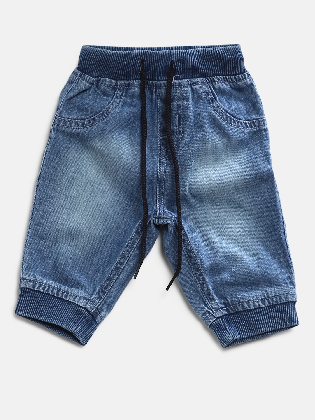 

Gini and Jony Girls Blue Washed Regular Fit Denim Joggers