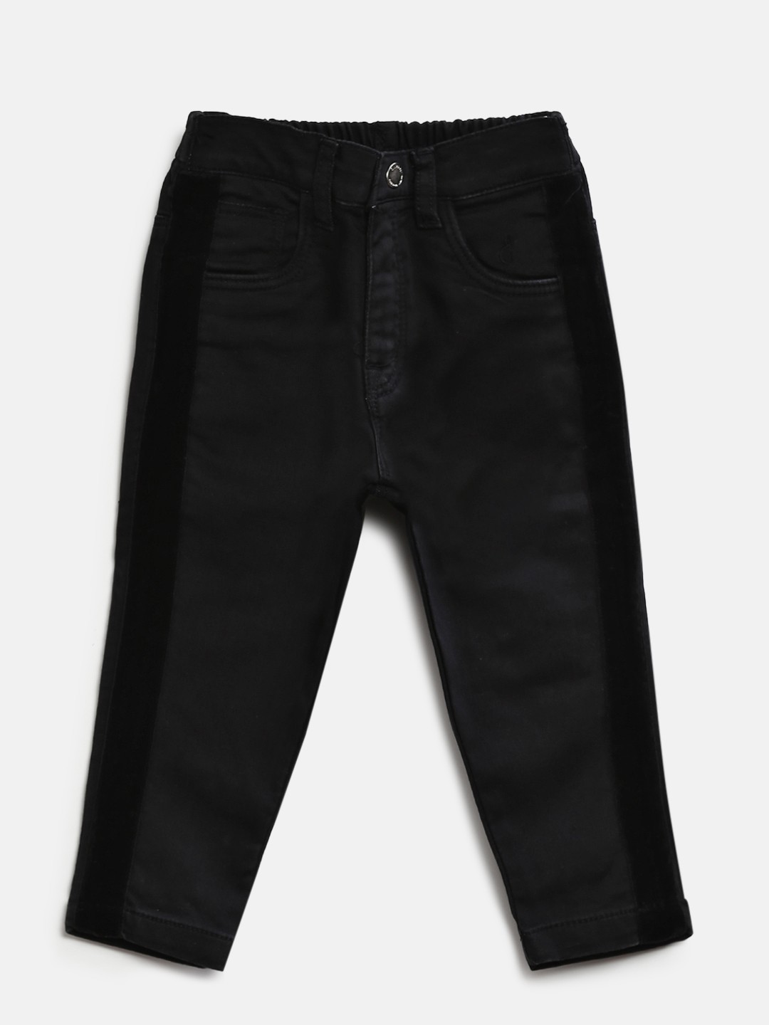 

Gini and Jony Girls Black Solid Trousers