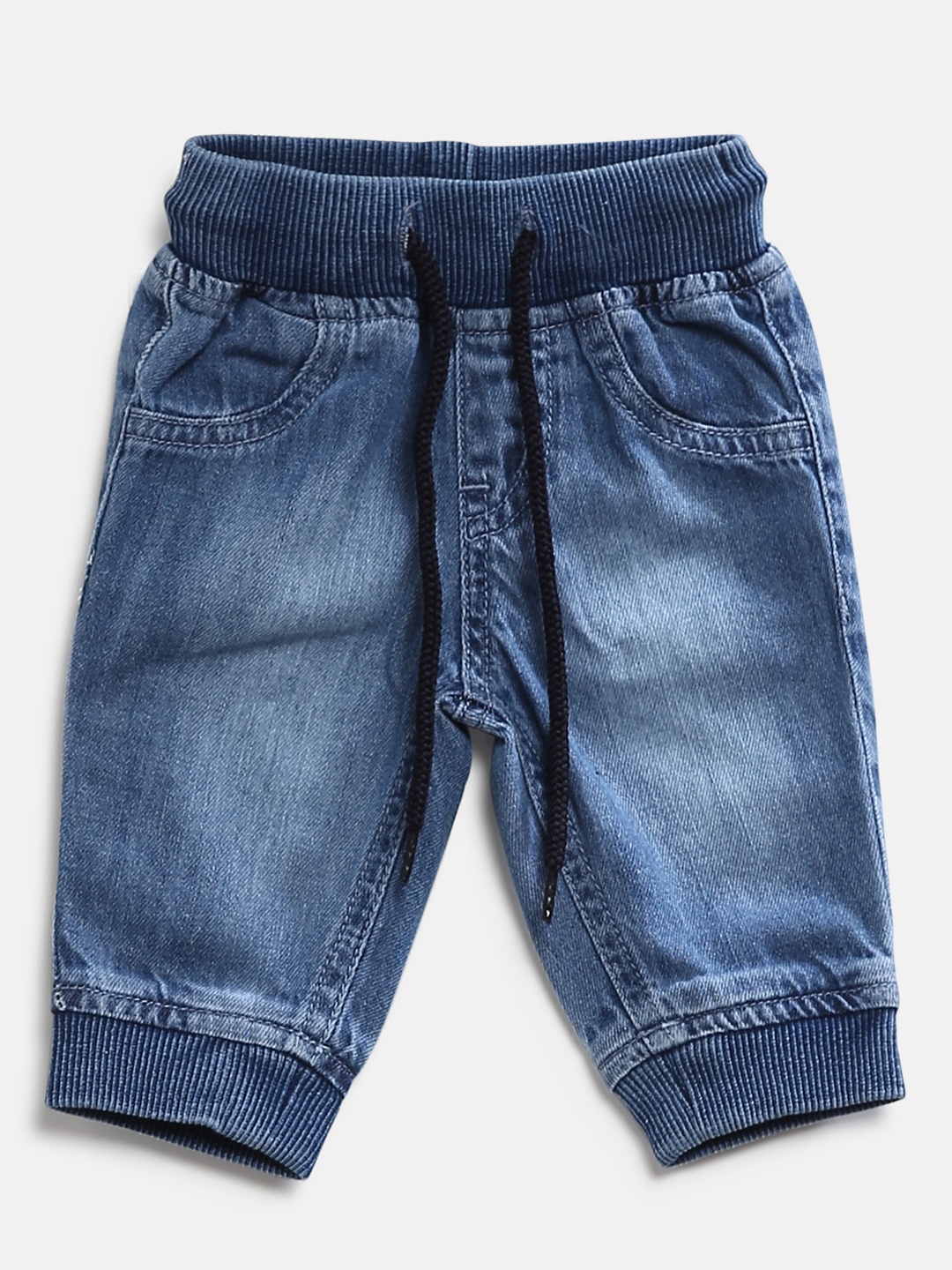 

Gini and Jony Boys Blue Washed Denim Joggers