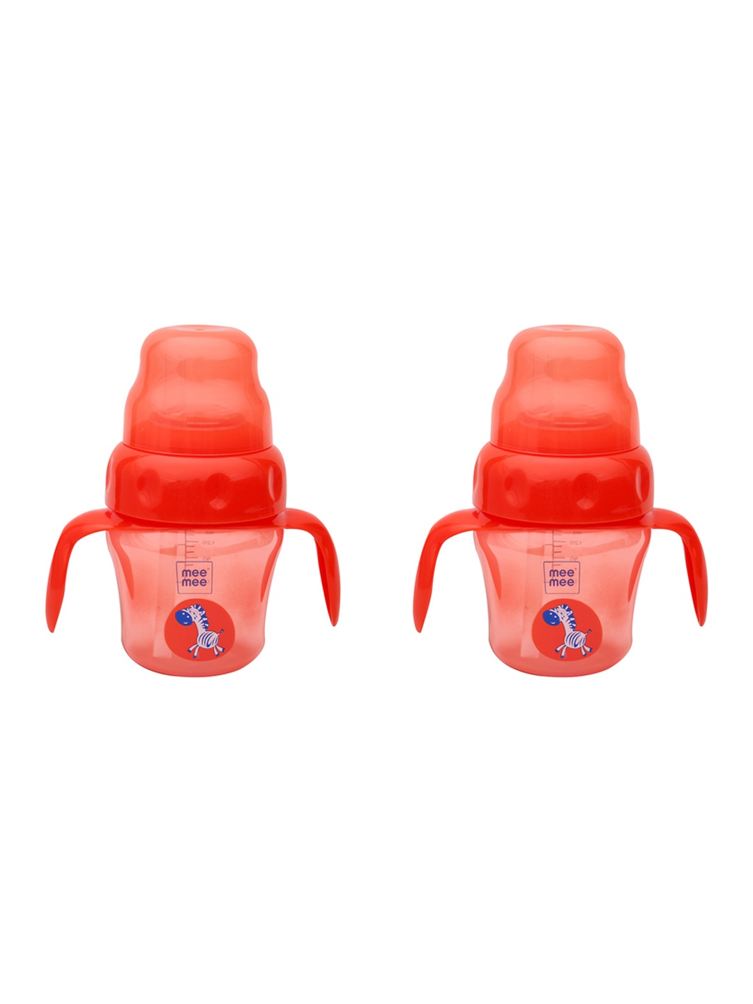 

MeeMee Kids Pack of 2 Red 2-in-1 Spout & Straw Sipper Cup 150ml each
