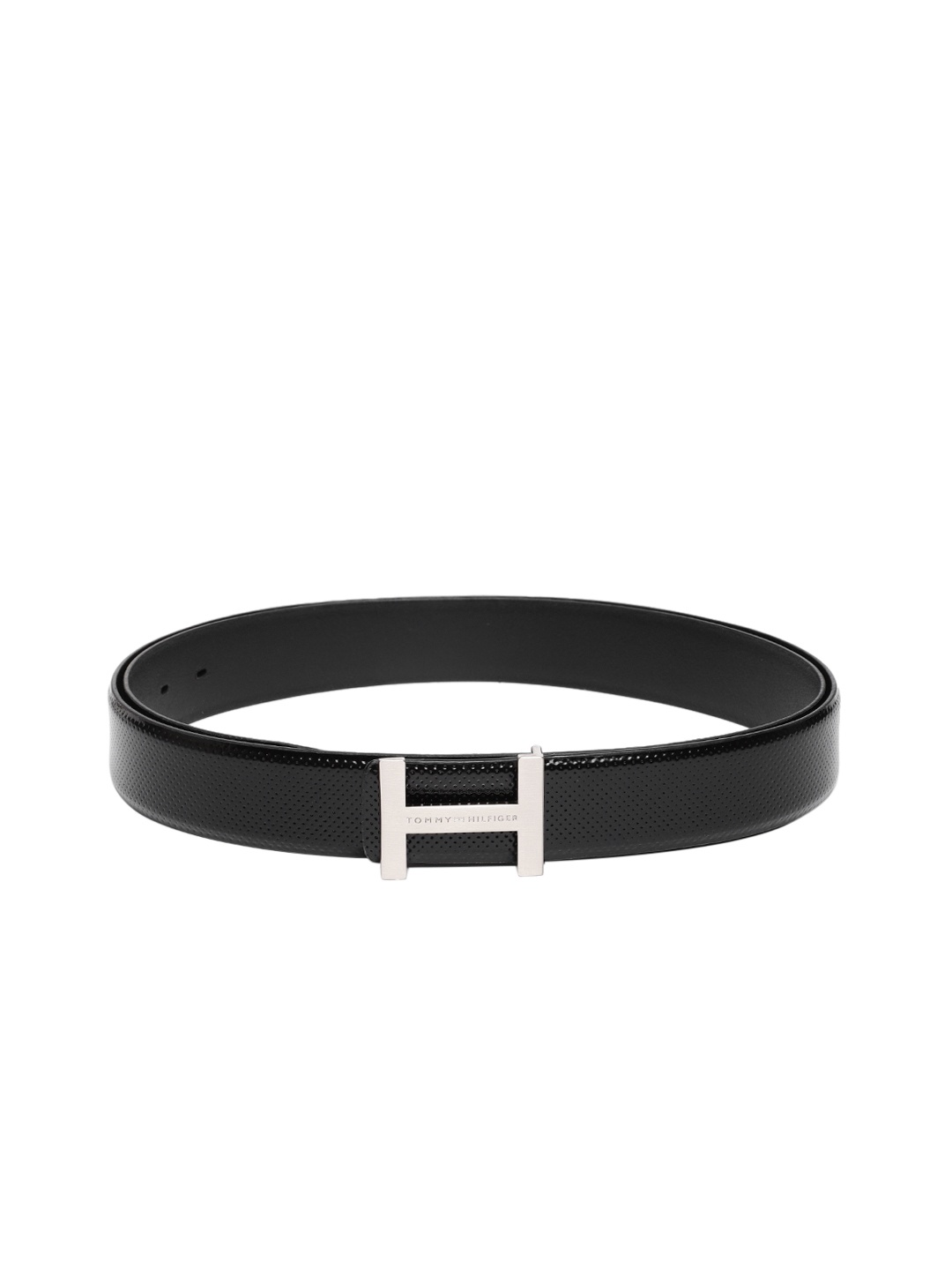 

Tommy Hilfiger Men Black Textured Belt