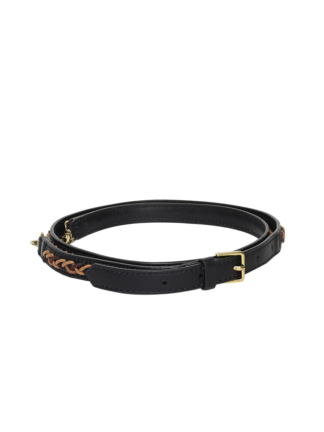 

Fossil Women Black Woven-Design Watch Straps