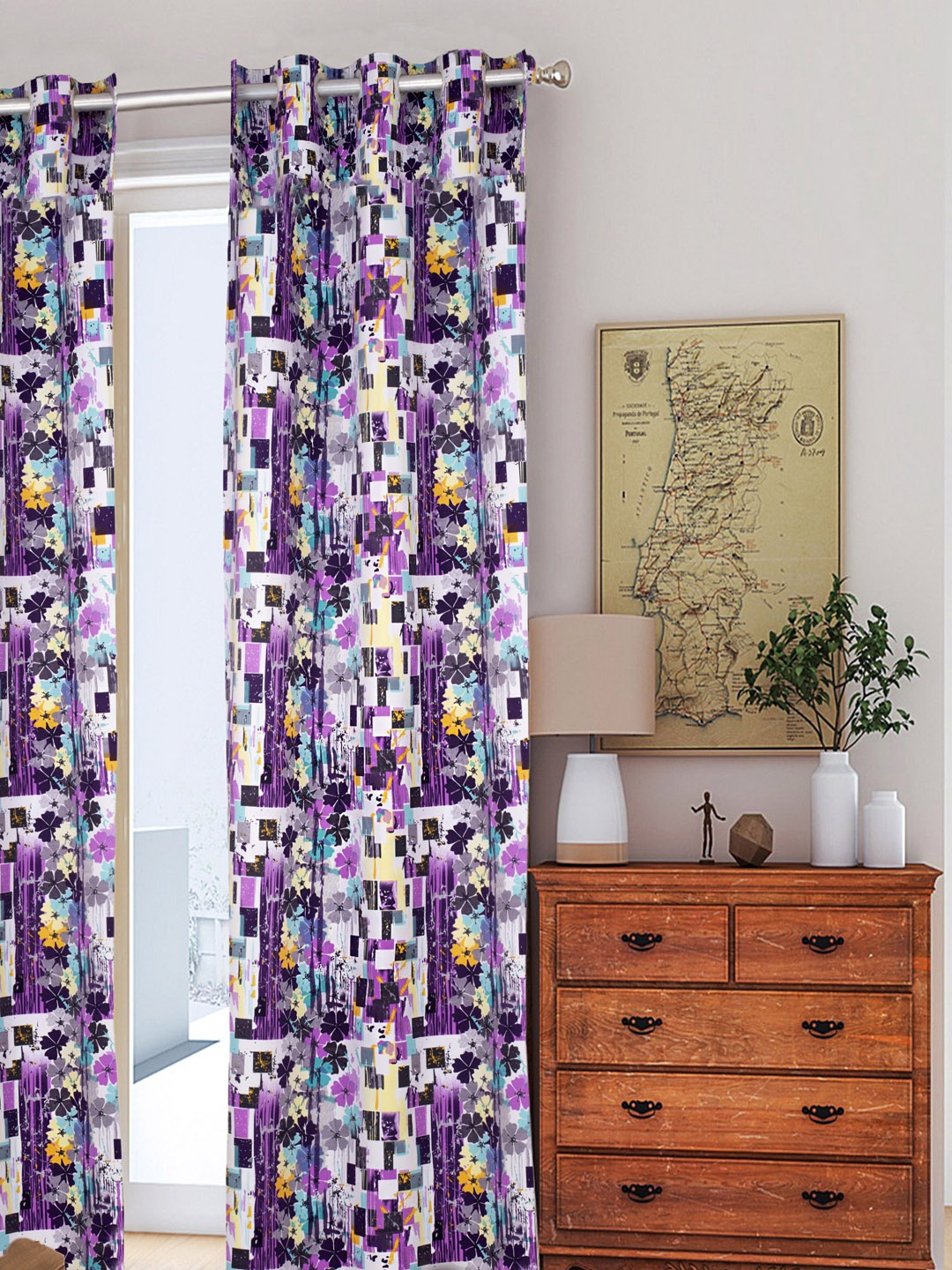 

HOUZZCODE Purple Room Darkening Curtain