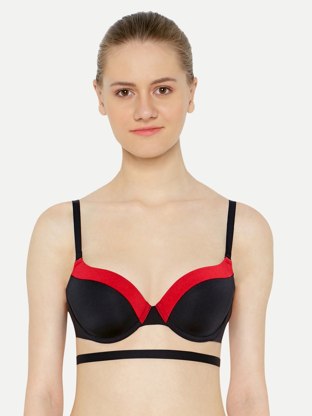 

Triumph Red Colourblocked Underwired Lightly Padded Everyday Bra 7613142653640