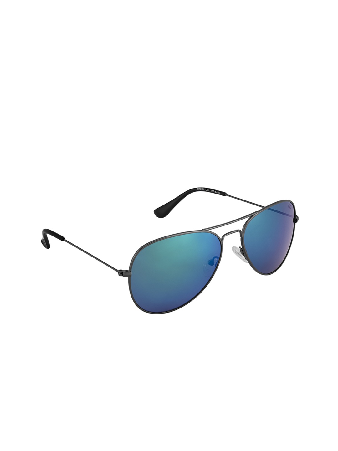 

GIO COLLECTION Men Mirrored Aviator Sunglasses GM6151C05, Blue