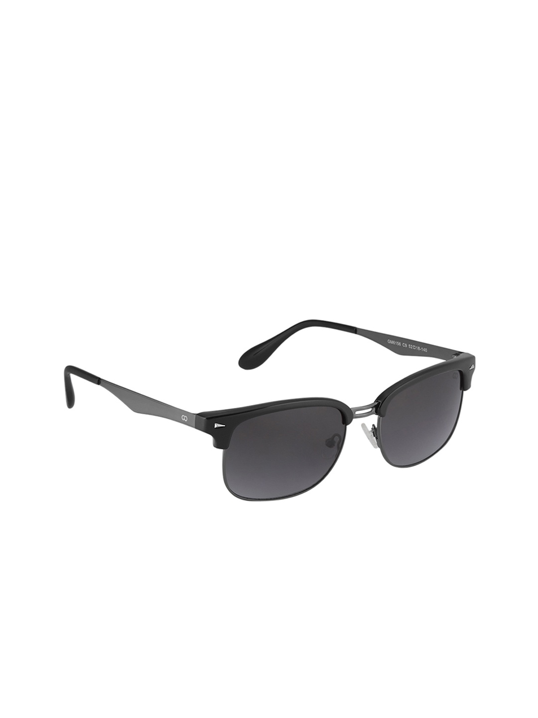 

GIO COLLECTION Unisex Browline Sunglasses GM6156C09, Black