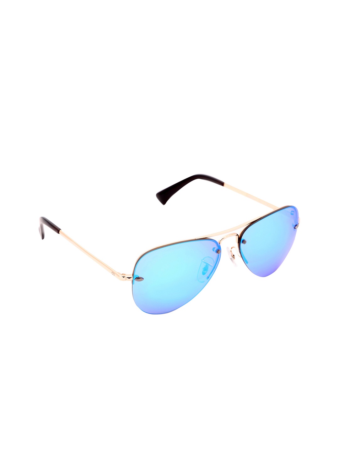 

GIO COLLECTION Men Mirrored Aviator Sunglasses GM6147C15, Blue