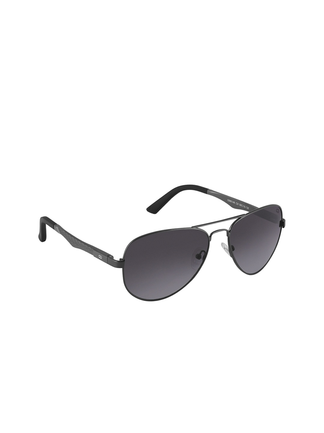 

GIO COLLECTION Men Black Aviator Sunglasses GM6148C09