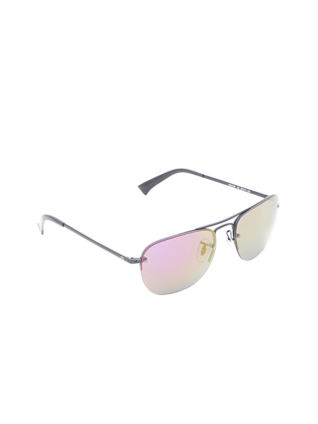 

GIO COLLECTION Men Mirrored Rectangle Sunglasses GM6158C06, Multi
