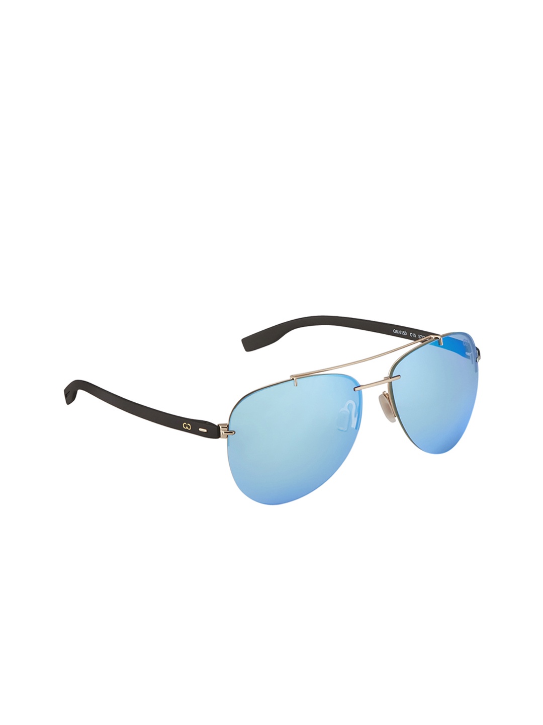 

GIO COLLECTION Men Blue Aviator Sunglasses GM6150C15