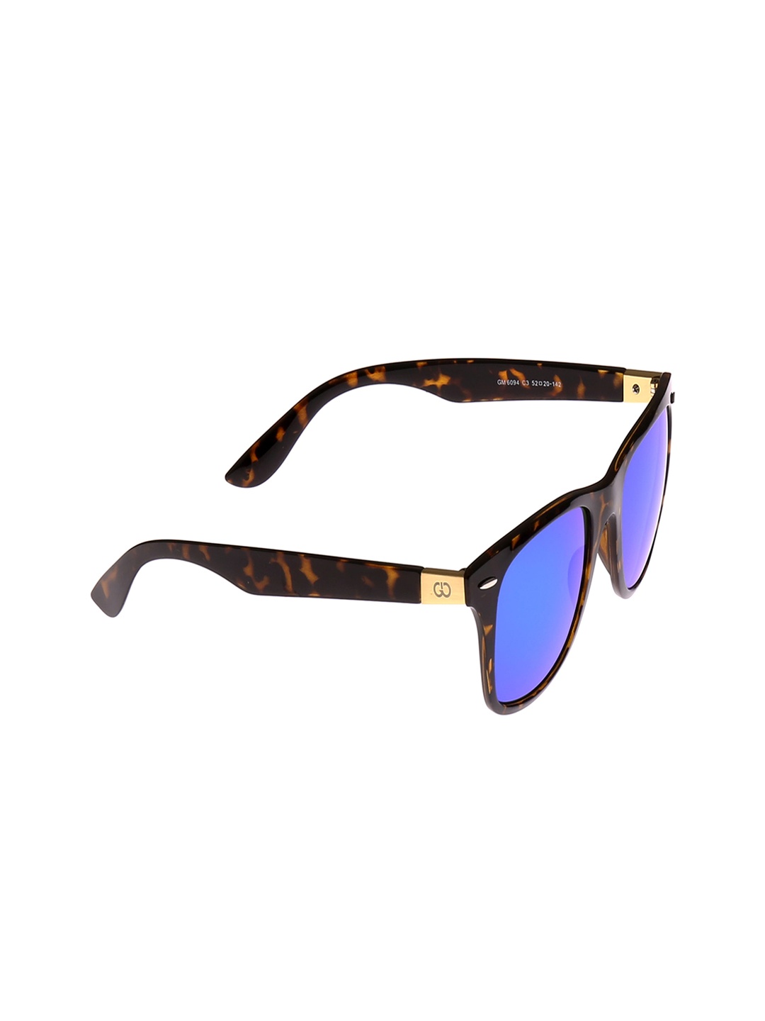 

GIO COLLECTION Unisex Wayfarer Sunglasses GM6094C3, Black