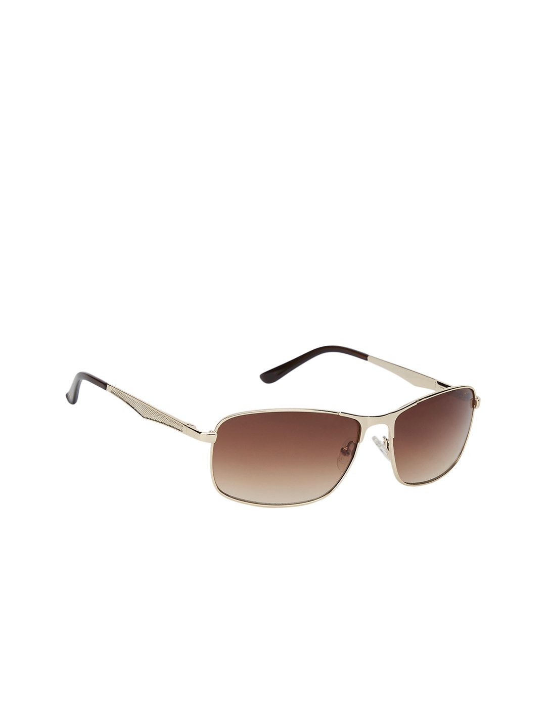 

GIO COLLECTION Unisex Rectangle Sunglasses GM6081C10, Brown