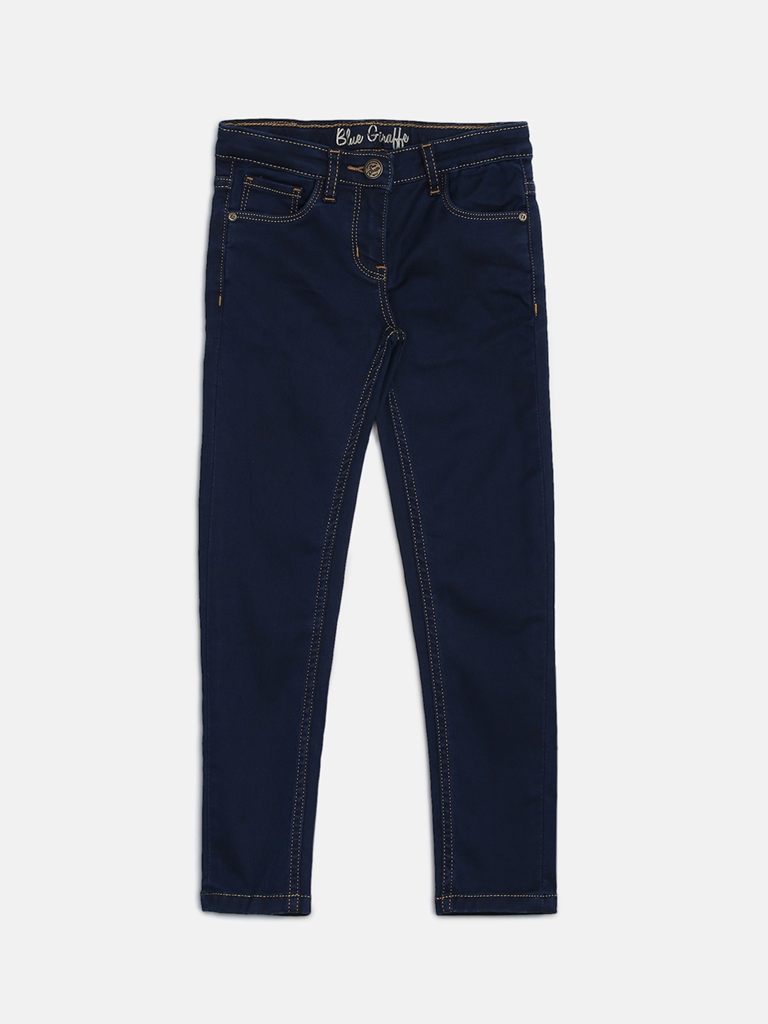 

Blue Giraffe Girls Navy Blue Regular Fit Mid-Rise Clean Look Jeans
