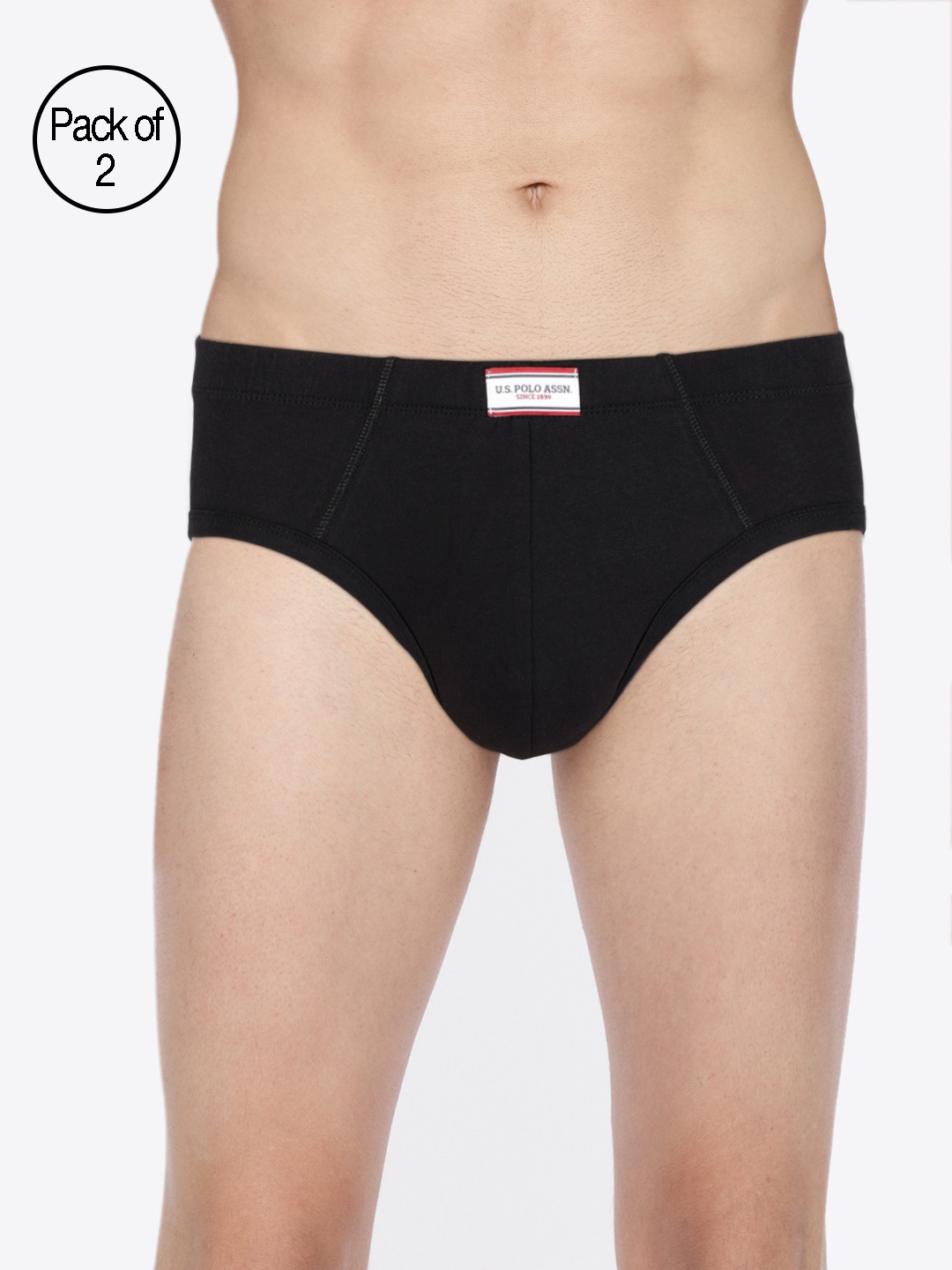 

U.S. Polo Assn. Men Assorted Pack of 2 Solid Briefs I639-615-P2-S
