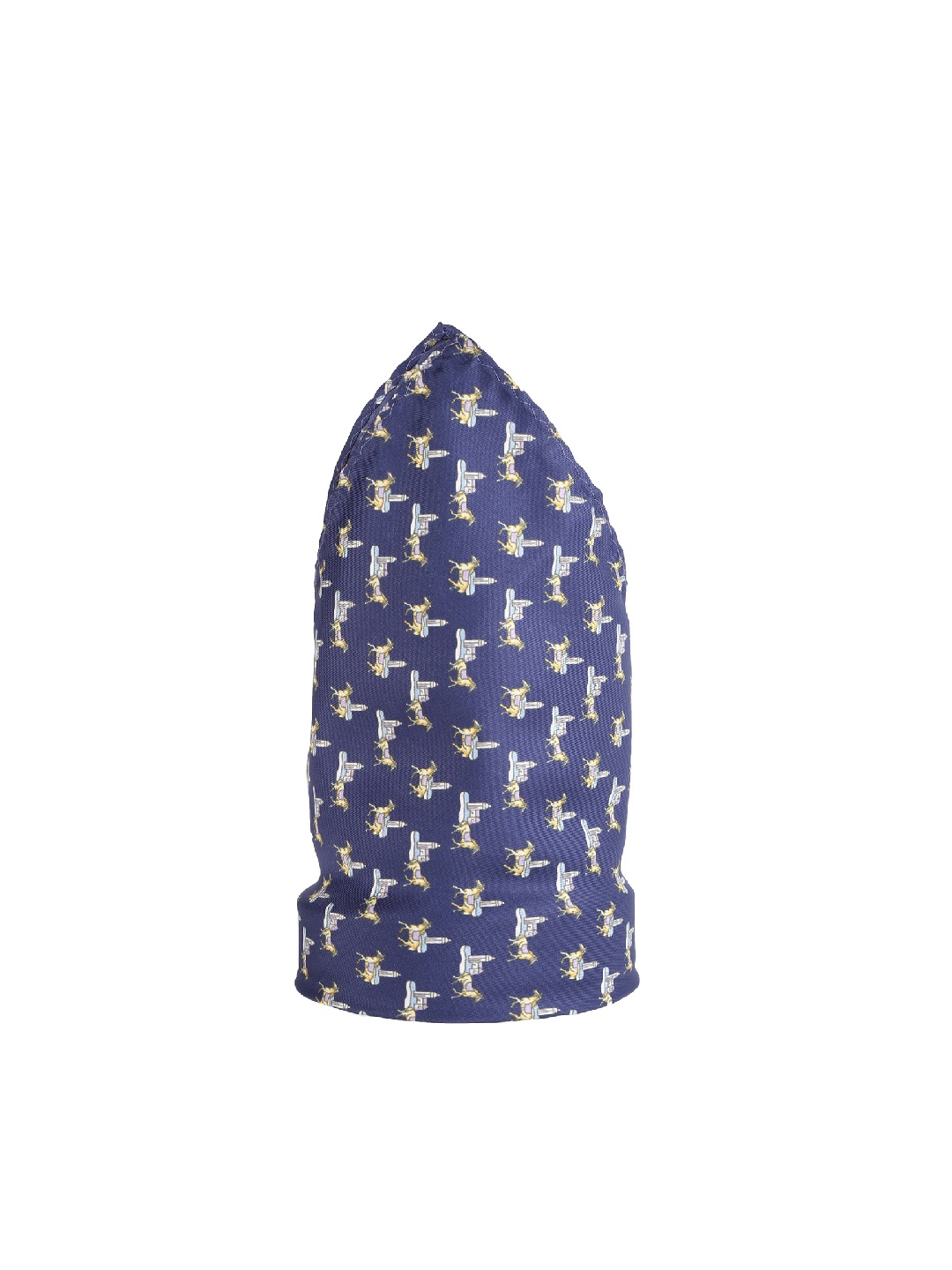 

Peter England Men Blue & White Printed Pocket Square