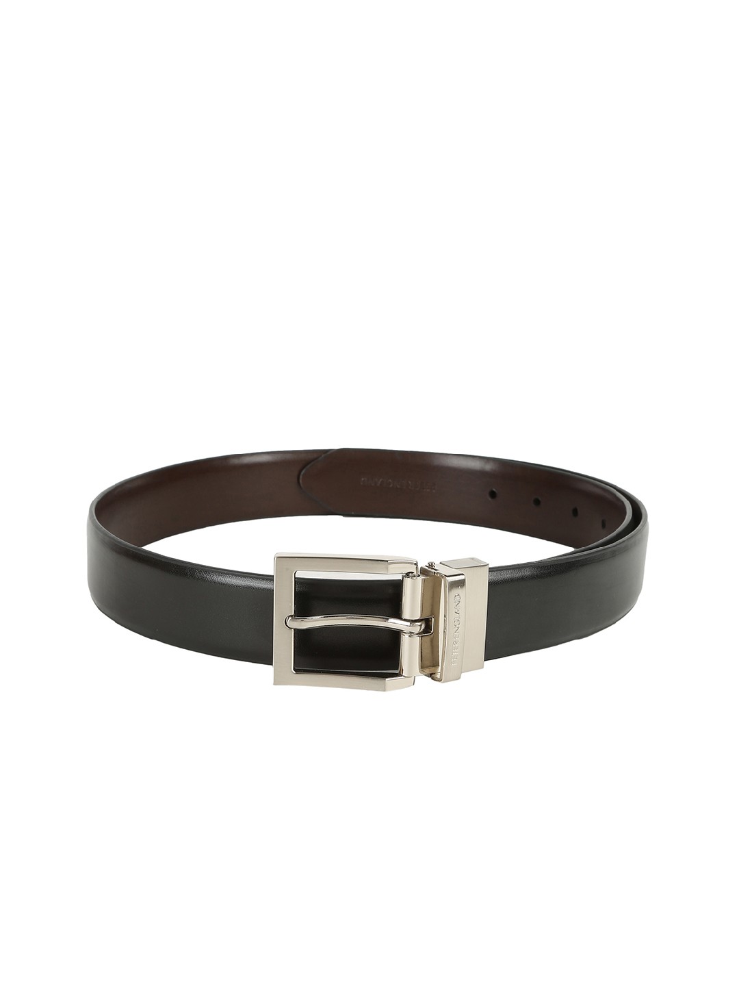 

Peter England Men Black Solid Belt