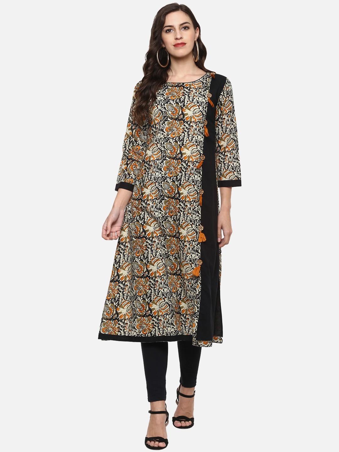 

YASH GALLERY Women Multicoloured Printed A-Line Kurta, Multi